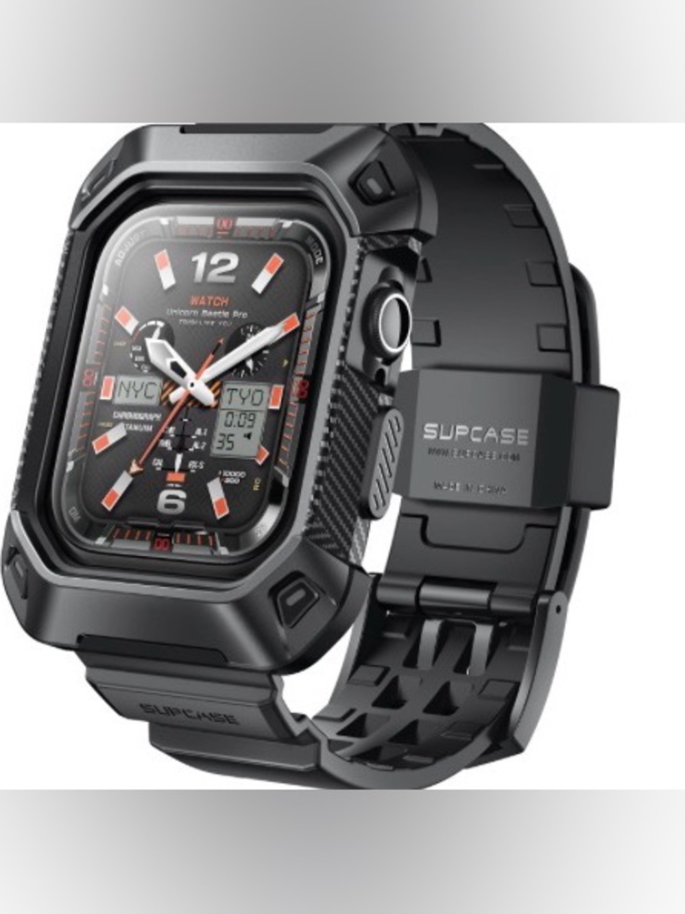 SUPCASE Apple Watch Series 11/10 Case 42mm With Band, Black #37